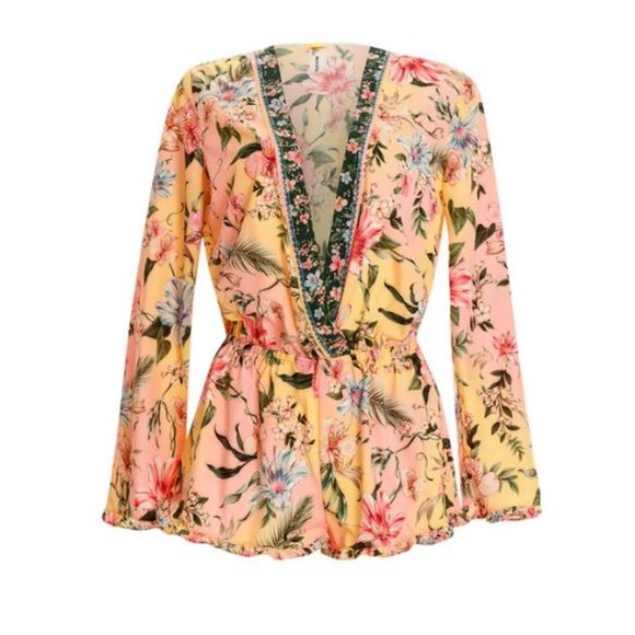 NWT Agua Bendita Larissa Sally Romper SIZE S M